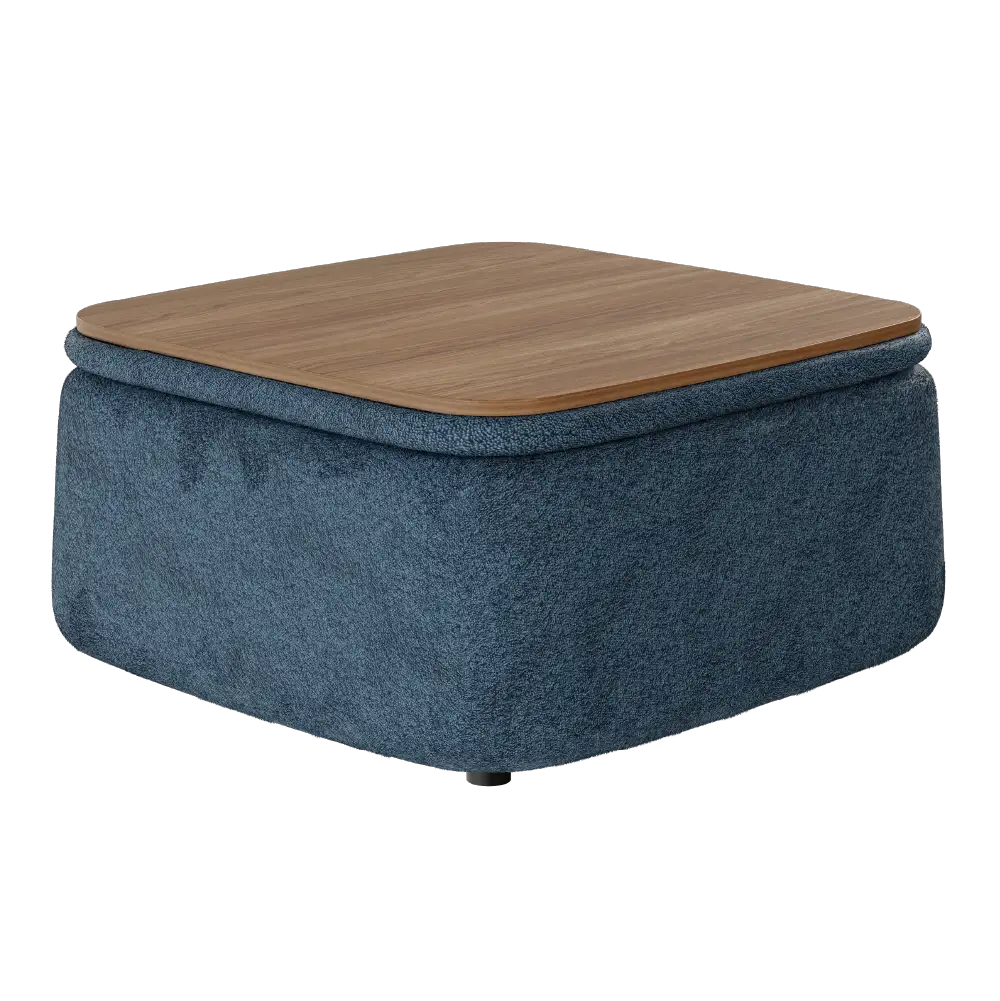 Mesa de centro Elements Berti 3 em 1 (Mesa + Puff + Baú)